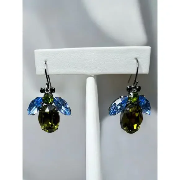 Y2K Coach Poppy Swarovski Crystal Bee Necklace, Bracelet & Earring Jewelry Set - Picture 4 of 13